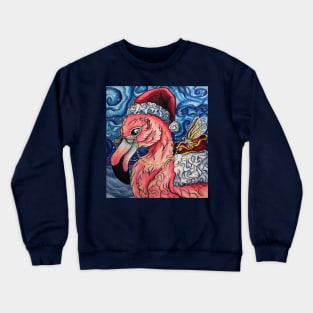 Santa Claus Flamingo Crewneck Sweatshirt